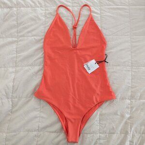 JADE Swim All in One Piece Swimsuit in Amber Sheen